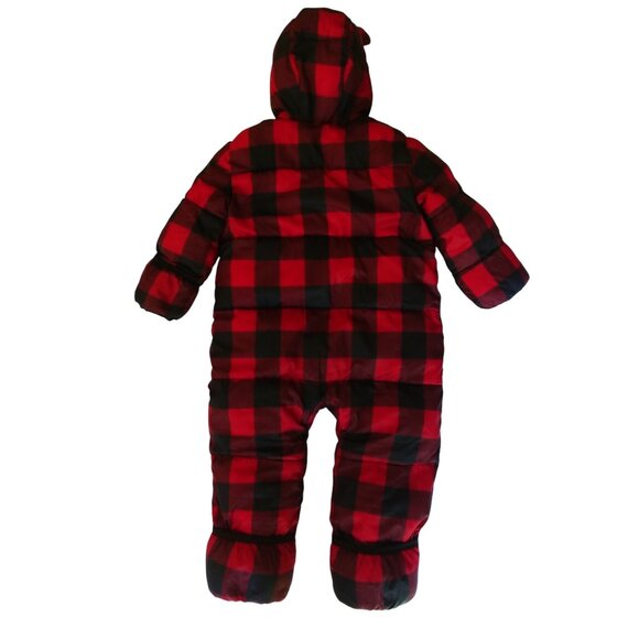 Baby Gap Buffalo Plaid Bear-Eared Snowsuit 18-24 Months - Picture 11 of 11